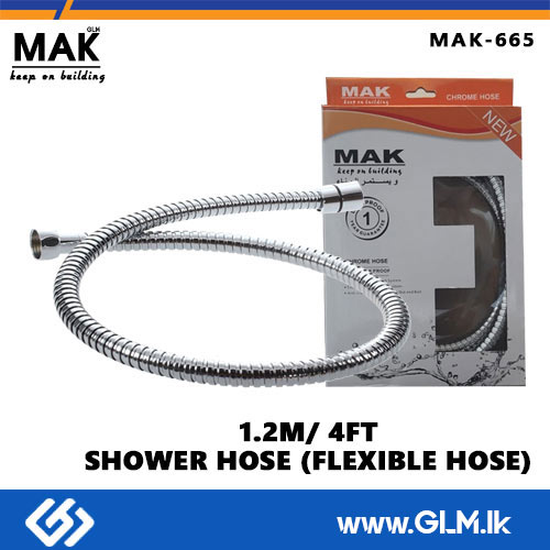 MAK - 665 SHOWER HOSE (FLEXIBLE HOSE CABLE (1.2M /4FT)