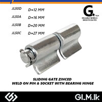 G. SLIDING GATE ZINCED WELD-ON PIN & SOCKET WITH BEARING HINGE JL50B – 20MM