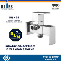 BLUES 2 IN 1 ANGLE VALVE SQUARE COLLECTION SQ-29