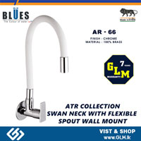 BLUES SWAN NECK WITH FLEXIBLE SPOUT WALL  MOUNT  ART COLLECTION AR-66
