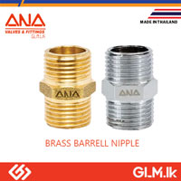 ANA BRASS BARRELL NIPPLE CHROME PLATED  1/2