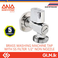 ANA BRASS WASHING MACHINE TAP WITH SS FILTER 1/2