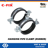 C FIX HANGING PIPE CLAMP (RUBBER)  3 