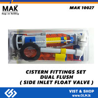 CISTERN FITTINGS SET  DUAL FLUSH ( SIDE INLET FLOAT VALVE )