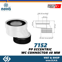 NOVA 7152 PP ECCENTRIC WC CONNECTOR 40 MM