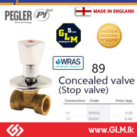 PEGLER CONCEALED VALVE (STOP VALVE) (½