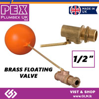 PEX BRASS FLOATING VALVE 1/2