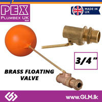 PEX BRASS FLOATING VALVE 3/4