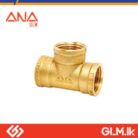 ANA BRASS TEE SOCKET FFF THREAD 1/2