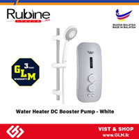 RUBINE INSTANT WATER HEATER WITH BOOSTER PUMP-WHITE