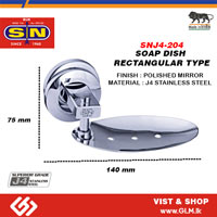 SN J4 204 SS SOAP DISH RECTANGLE