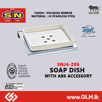 SN J4 206 SS SOAP DISH WITH ABS ACCESSORY