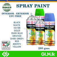 ASMACO Spray Paint - 280G (interior - exterior cfc free) black