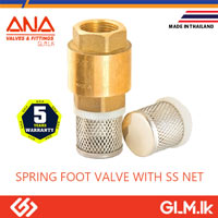 ANA SPRING FOOT VALVE WITH SS NET   1 
