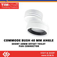 TIM COMMODE BUSH 40MM ANGLE (SHORT 40MM OFFSET TOILET PAN CONNECTOR)