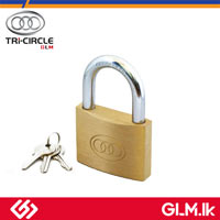 TRICIRCLE BRASS PADLOCKS WITH BRASS KEY 2